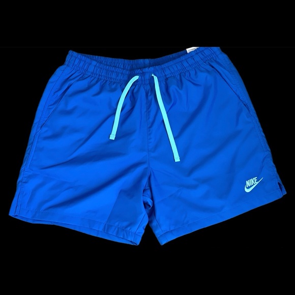 nike woven short blue